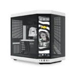 HYTE Y70 Panda Touch Infinite Dual-Chamber ATX Gaming Case (No Fans) - White/Black