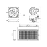⁦Arctic Liquid Freezer III 240 - Black⁩ - الصورة ⁦3⁩
