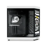 HYTE Y70 Panda Touch Infinite Dual-Chamber ATX Gaming Case (No Fans) - White/Black