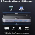 UGREEN UG-25098 USB-C Computer Sharing Switch 2-in-4 Out Hub - Image 4