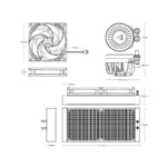 ⁦Arctic Liquid Freezer III 280 A-RGB - Black⁩ - الصورة ⁦6⁩