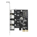 ⁦PCI Express 4-Port USB 3.0 Expansion Card – Based on VIA VL805 Chipset⁩ - الصورة ⁦2⁩