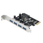 PCI Express 4-Port USB 3.0 Expansion Card – Based on VIA VL805 Chipset