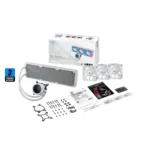 ⁦ASUS ROG Strix LC III 360 ARGB White, LCD⁩ - الصورة ⁦7⁩