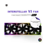⁦Jungle Leopard Interstellar V3 ARGB 120mm Reversible (3-Pack Fans) – Black⁩ - الصورة ⁦2⁩