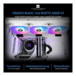 ⁦Thermalright Frozen Magic 360 ARGB V2 Liquid Cooler – White⁩ - الصورة ⁦2⁩