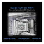 ⁦Thermalright Stream Vision 360 ARGB Liquid Cooler – White⁩ - الصورة ⁦3⁩