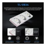 ⁦Thermalright Trofeo Vision 360 ARGB Liquid Cooler – White⁩ - الصورة ⁦4⁩